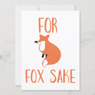 Carte Pour le renard