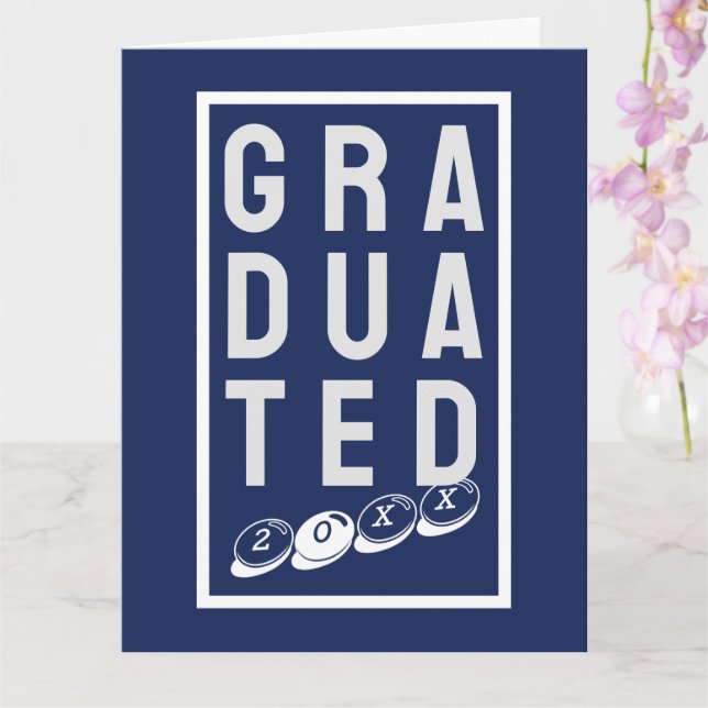 Carte Pour les nouveaux diplômés. Diplômé (Orchidée)