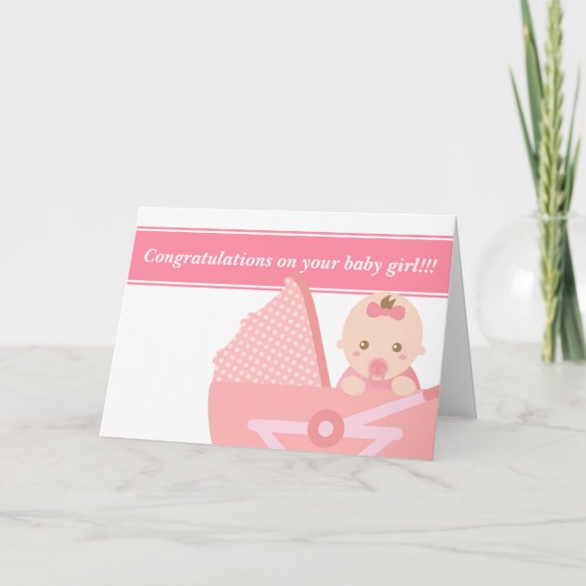 Carte Pour les nouveaux parents - bébé mignon dans la (Devant)