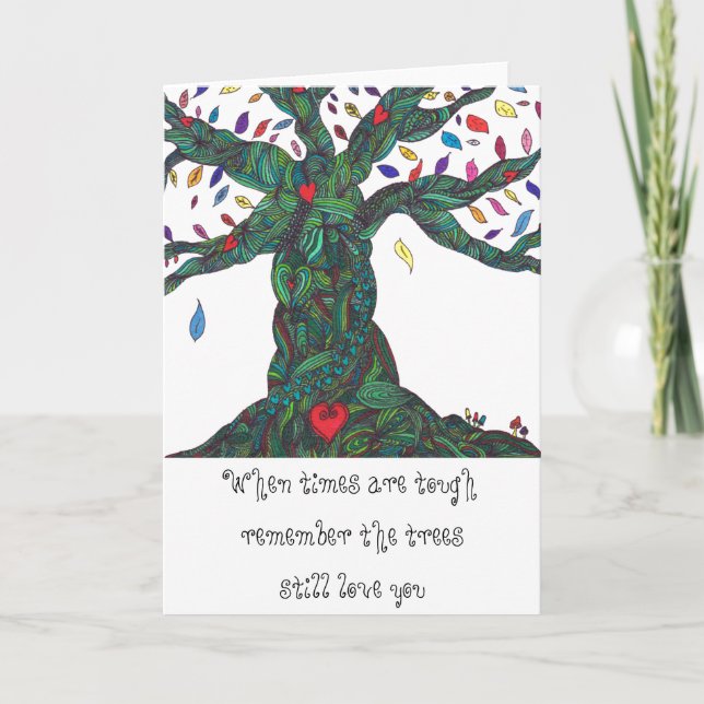 Carte pour les temps difficiles - encouragement (Devant)