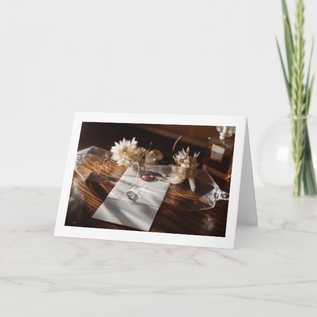 CARTE POUR **LES TOUT NOUVEAUX MARIES** (Devant)