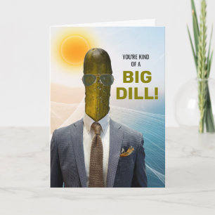 Carte Pour lui drôle de promotion genre d'un gros dill p