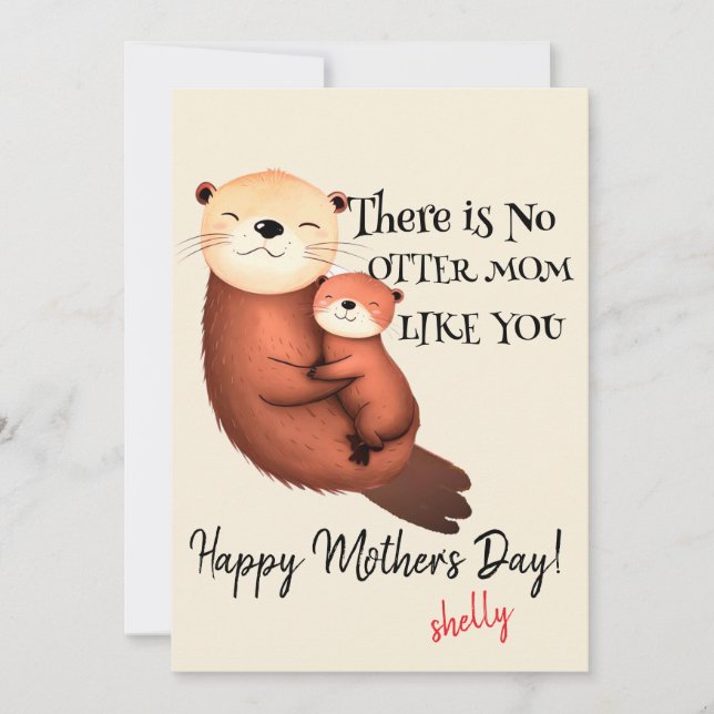Carte pour maman | Carte de jour Valentines | Pas  (Devant)