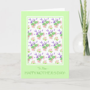 Carte Pour 'Maman', joli salut de la fête des mères flor