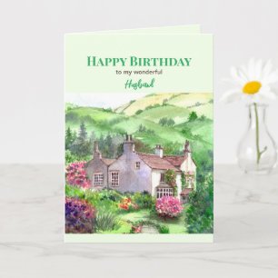 Carte Pour mari à l'anniversaire Rydal Mount Home Garden