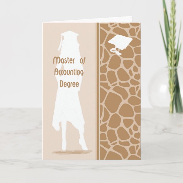 Carte pour Master of Accounting (Devant)