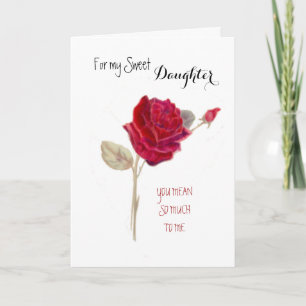 Carte Pour mon anniversaire doux de fille