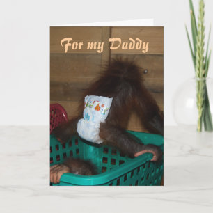 Carte Pour mon papa bébé dans les plongeurs