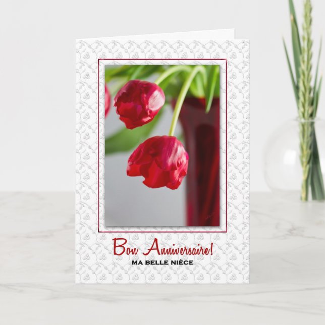 Carte pour Niece Joyeux Anniversaire Français Anniversai (Devant)