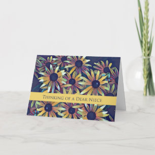 Carte Pour Niece Thing of You Black Eyed Susans