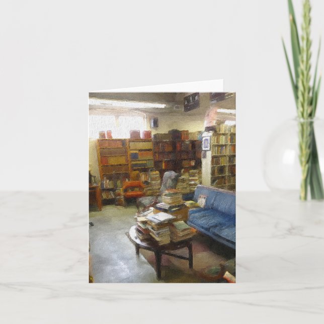Carte pour notes : À la librairie utilisée (Devant)