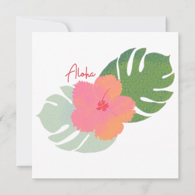 Carte pour notes Aloha (Devant)