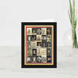 Carte pour notes-Art des Cupidons Vintages d'Amour