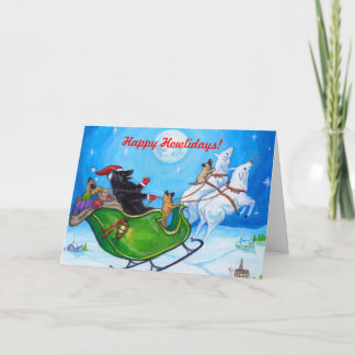 Carte pour notes belge de Noël de chien de berger