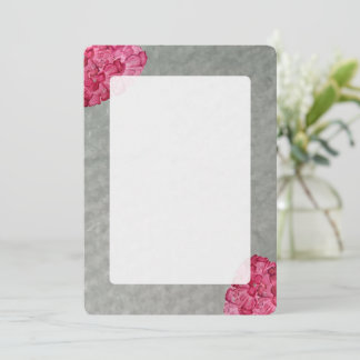 Carte pour notes blanc Aquarelle Peony