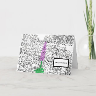 Carte pour notes blanc Big Bay Lupine 2023