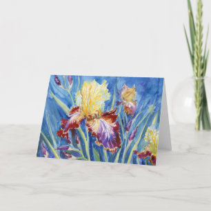 carte pour notes blanc "Iris VII"