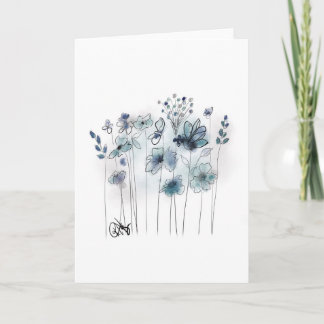Carte pour notes Bluebells
