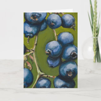 Carte pour notes Blueberry