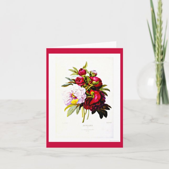 Carte pour notes-Botanicals-Pierre Joseph Redoute (Devant)