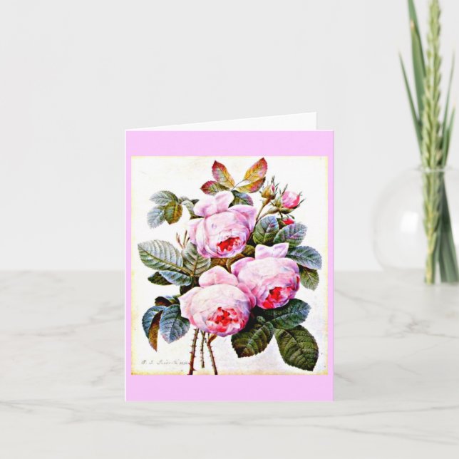 Carte pour notes-Botanicals-Pierre Joseph Redoute (Devant)
