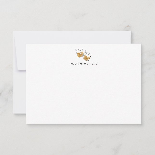 Carte pour notes Bourbon/Whiskey (Devant)