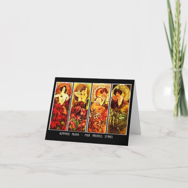 Carte pour notes-Classique/Cru-Mucha 13 (Devant)