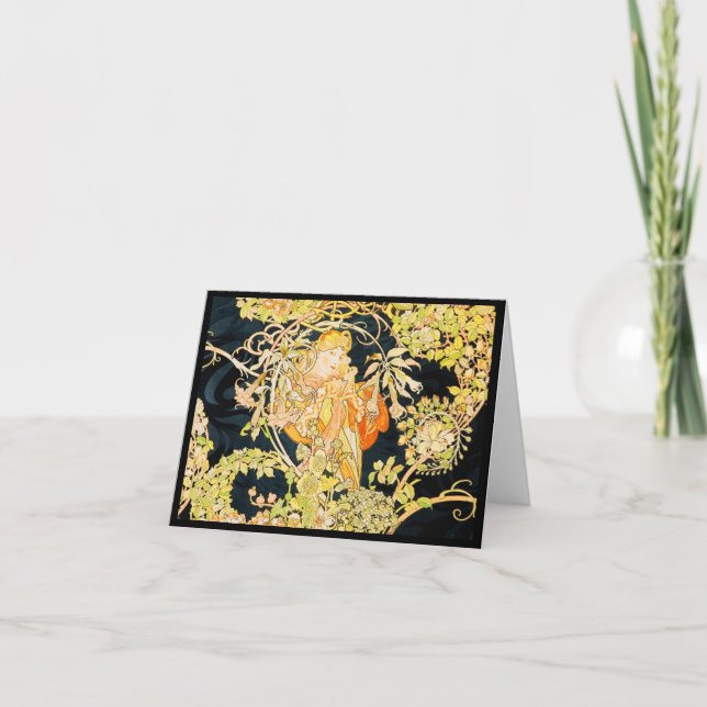 Carte pour notes-classique/Vintage-Mucha 20 (Devant)