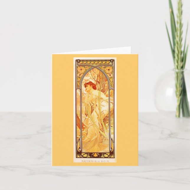 Carte pour notes-classique/Vintage-Mucha 5 (Devant)