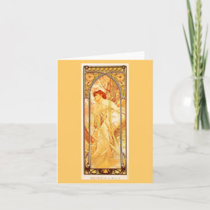Carte pour notes-classique/Vintage-Mucha 5