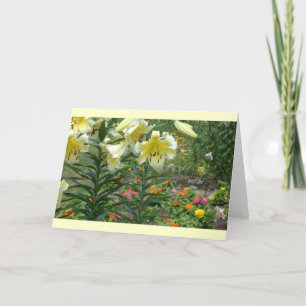 carte pour notes, Colorful mélange floral