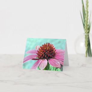 Carte pour notes - Confleur rose