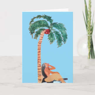 Carte pour notes d'anniversaire (vierge à l'intéri