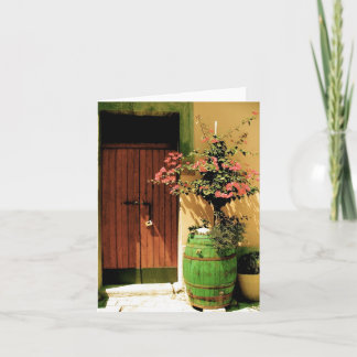 Carte pour notes de blanc de bouganvillée de