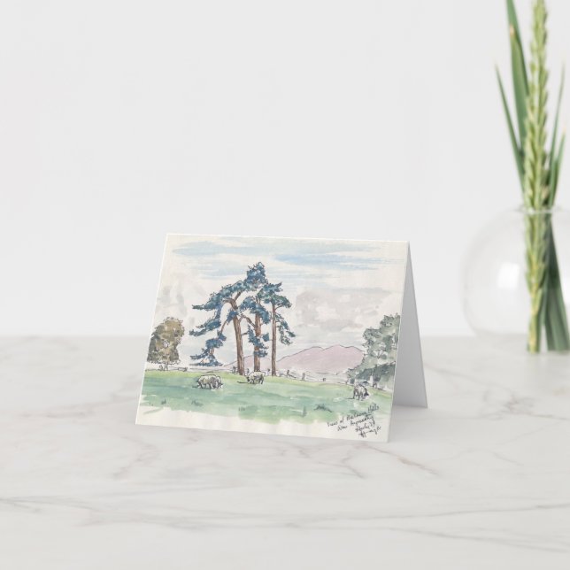 Carte pour notes de campagne anglais (Devant)