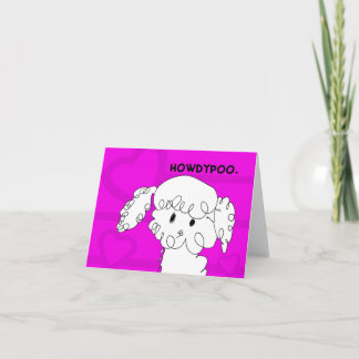 Carte pour notes de canicules adorable