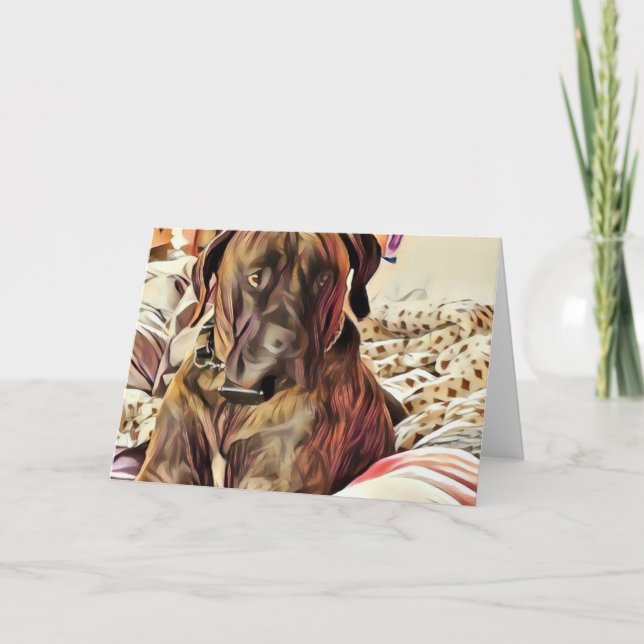 Carte pour notes de chien (Devant)