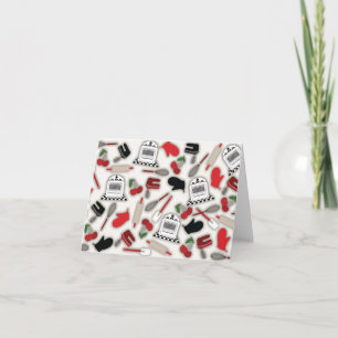 Carte pour notes de cuisine vintage Glamor