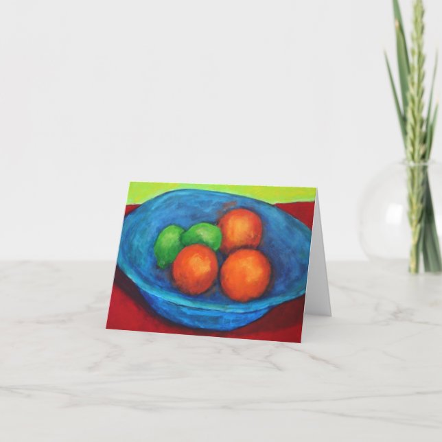 Carte pour notes de cuvette de turquoise (Devant)