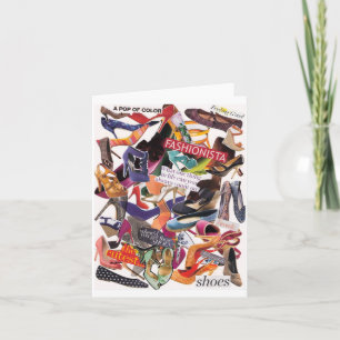 Carte pour notes de dépendance de chaussure