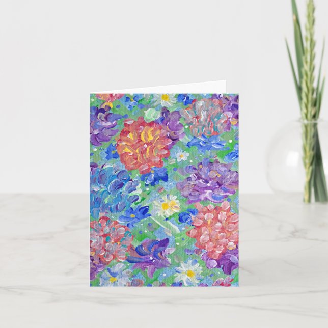 Carte pour notes de déplacement de printemps (Devant)