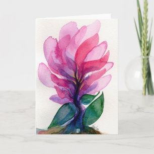 Carte pour notes de doigts de fleur