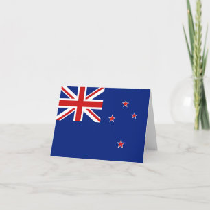 Carte pour notes de drapeau de la Nouvelle Zélande
