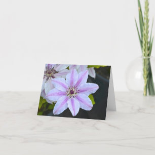 Carte pour notes de fleurs de passion