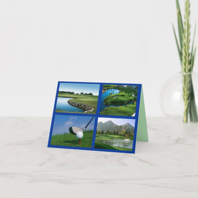 carte pour notes de golf (Devant)