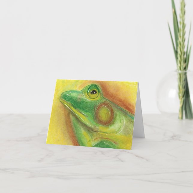 Carte pour notes de grenouille (Devant)