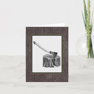 Carte pour notes de hache et de tronçon