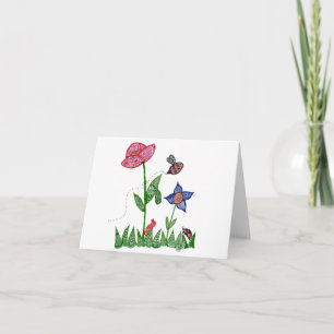 Carte pour notes de jardin