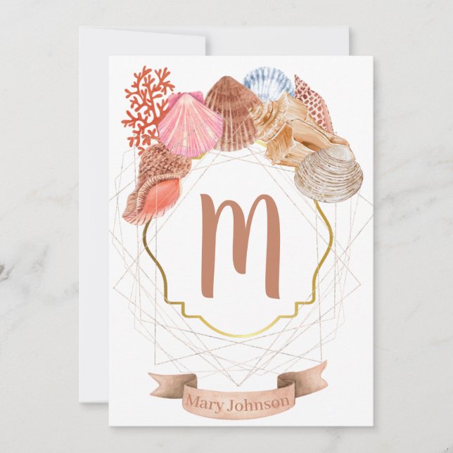 Carte pour notes de la crête de monogramme de coqu (Devant)