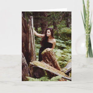 Carte pour notes de la nymphe du bois